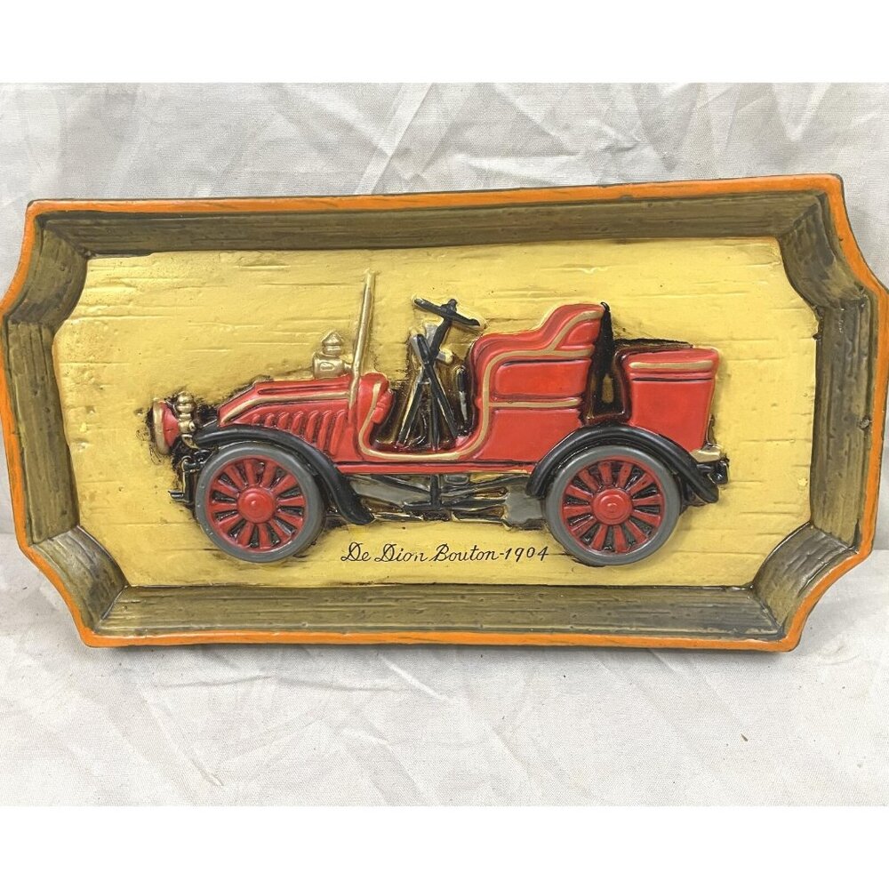 1970s  Napcoware Classic Car Wall Plaque Made in Japan-NEW NOS